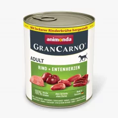   Animonda | GranCarno Adult (marha,kacsaszív) konzerv - Felnőtt kutyák részére - 800g
