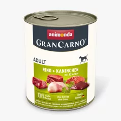   Animonda |GranCarno Adult (nyúl,gyógynövény) konzerv - Felnőtt kutyák részére - 800g