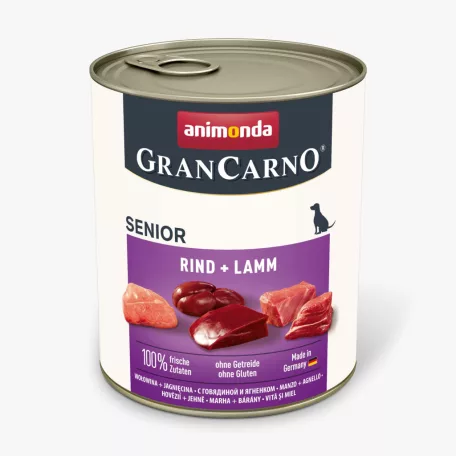Animonda | GranCarno Senior (borjú,bárány) konzerv - Idős kutyák részére - 800g