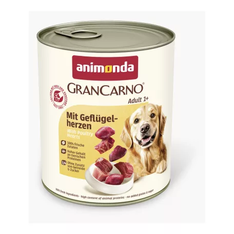 Animonda | GranCarno Adult | baromfi szív konzerv felnőtt kutyáknak – 800 g