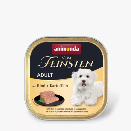 Animonda | Vom Feinsten Adult (marha,burgonya) alutálkás - Felnőtt kutyák részére - 150g