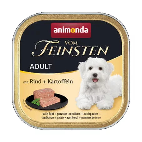 Animonda | Vom Feinsten Adult | marha és burgonya alutálcás nedves eledel felnőtt kutyáknak – 150 g