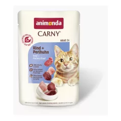   Animonda | Carny Adult | marha és gyöngytyúk alutasakos nedves eledel felnőtt macskáknak – 85 g