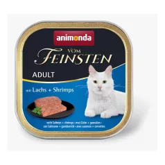   Animonda | Vom Feinsten Adult | lazaccal és shrimppel alutálcás nedves eledel felnőtt macskáknak – 100 g