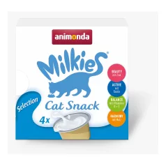   Animonda | Milkies Selection | tejszín és maláta macskaital felnőtt macskáknak – 4 × 15 g