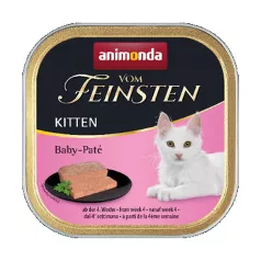   Animonda | Vom Feinsten Junior | marha és baromfi pástétom jellegű alutálcás nedves eledel kölyökmacskáknak – 100 g