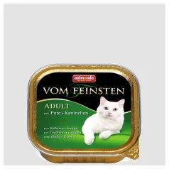   Animonda | Vom Feinsten Adult | pulyka és nyúl alutálcás nedves eledel felnőtt macskáknak – 100 g