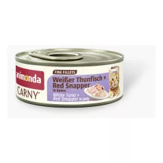   Animonda | Carny Adult | fehér tonhal és déli vörös csattogóhalas zselés konzerv felnőtt macskáknak – 60 g