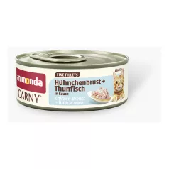  Animonda | Carny Adult | csirkemell és tonhal szószos konzerv felnőtt macskáknak – 60 g
