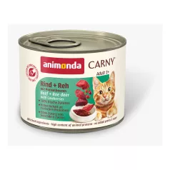   Animonda | Carny Adult | marha, szarvas és áfonya konzerv felnőtt macskáknak – 200 g