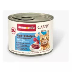  Animonda | Carny Adult | tőkehal és petrezselyemgyökér konzerv felnőtt macskáknak – 200 g