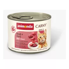   Animonda | Carny Adult | marha és szív konzerv felnőtt macskáknak – 200 g
