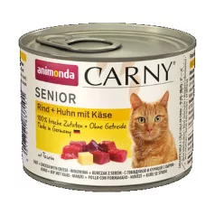   Animonda | Carny Senior | csirke, marha és sajt konzerv idős macskáknak – 200 g