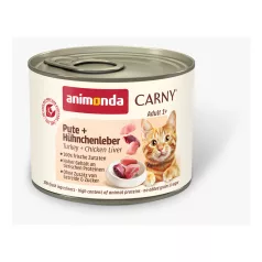  Animonda | Carny Adult | pulyka és csirkemáj konzerv felnőtt macskáknak – 200 g