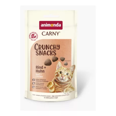 Animonda | Carny Crunchy | marha és csirke jutalomfalat felnőtt macskáknak – 50 g