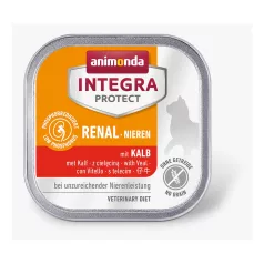   Animonda | Integra Protect Renal | diétás alutálcás nedves eledel veseműködés támogatására felnőtt macskáknak, borjúhúsos ízesítéssel – 100 g