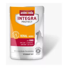  Animonda | Integra Protect Renal | diétás alutasakos nedves eledel veseműködés támogatására felnőtt macskáknak, marha ízesítéssel – 85 g