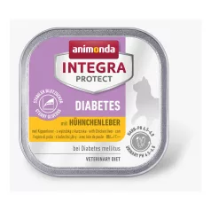   Animonda | Integra Protect Diabetes | diétás alutálcás nedves eledel cukorbetegség esetére felnőtt macskáknak, csirkemáj ízesítéssel – 100 g