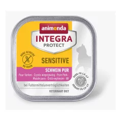   Animonda | Integra Protect Sensitive | diétás alutálcás nedves eledel táplálék-intolerancia esetére felnőtt macskáknak, sertés ízesítéssel – 100 g