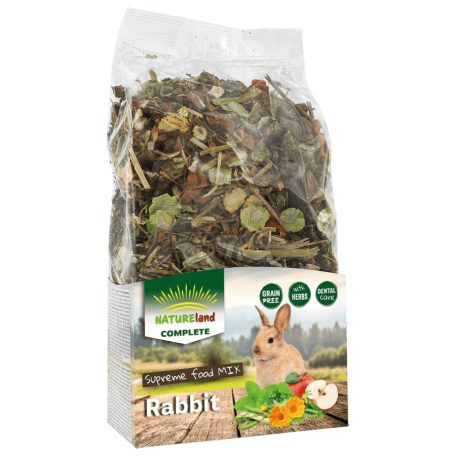 NATURELand Complete Rabbits | Teljes értékű eleség törpenyulak számára is - 600 g