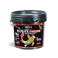   Haquoss | Koilife Flakes Mix | Teljes értékű lebegő pehelytáp koi pontyok és tavi díszhalak számára – 5 L
