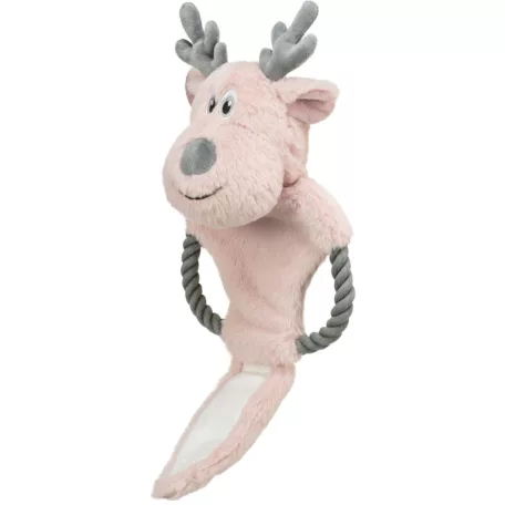 Trixie | Xmas reindeer with rope-Xmas játék Plüss szarvas kötélen - 47cm