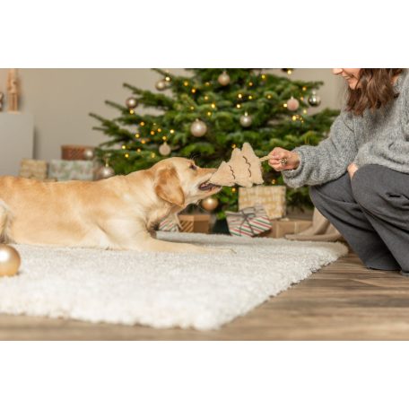 Trixie | Xmas reindeer with rope-Xmas játék Plüss karácsonyfa kötélen - 38cm