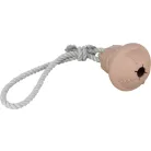 Trixie Xmas | Csengő kötélen – natúr gumi/kötél, 12 / 36 cm, bézs
