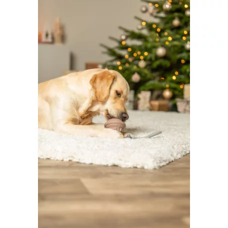 Trixie Xmas | Csengő kötélen – natúr gumi/kötél, 12 / 36 cm, bézs