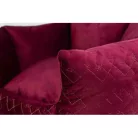 Trixie Xmas | Natalya kerek karácsonyi hangulatú ágy kutyáknak – bordó, Ø 50 cm