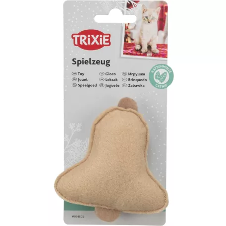 Trixie Xmas | Csengettyű dísz – 9,5 cm, szövet, karácsonyi motívummal
