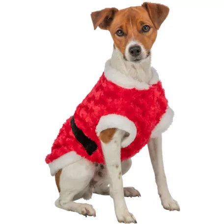 Trixie Xmas | Santa Coat Mikulás-ruha – S (35 cm), piros, karácsonyi kollekció