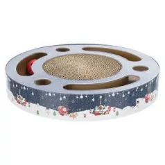   Trixie Xmas | Scratching Drum játékkal – Ø 33 cm × 5,5 cm, karácsonyi kollekció