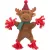 Trixie Xmas | Reindeer plüss játék kötéllel és zörgő fóliával – 32 cm, karácsonyi kollekció