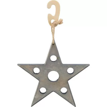 Trixie Xmas Játék és Nasi‑tartó Csillag – Szürke, 14×17 cm
