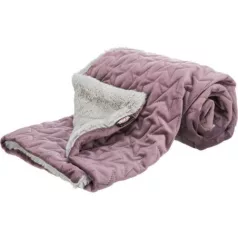   Trixie Estelle Blanket – takaró (bordó/berry‑szürke) 100×70 cm