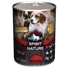   Spirit of Nature | Hypoallergenic | Felnőtt kutyáknak | Konzerv | Vaddisznó - 415 g