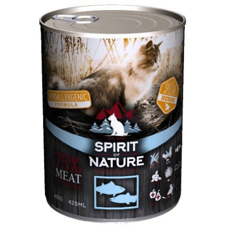 Spirit of Nature | Hypoallergenic | Felnőtt kutyáknak | Konzerv | Tonhal és lazac - 415 g