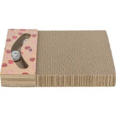   Trixie | Scratching Cardboard Valentine’s Day – háromszög kaparó karton labdákkal  és macskamentával – 38 × 5 × 30 cm