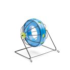 SAVIC | Bunny Toy Hay and Snack Feeder - széna és snack etető nyulak részére (kék színben) - Ø20cm