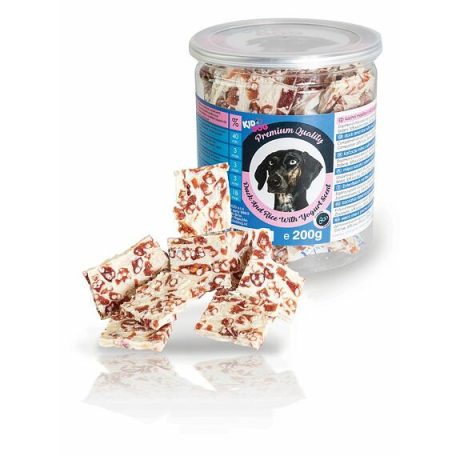 KidDog | Duck and Rice With jogurt Scent - jutalomfalat (kacsahús,rizs) kutyák részére - 200g