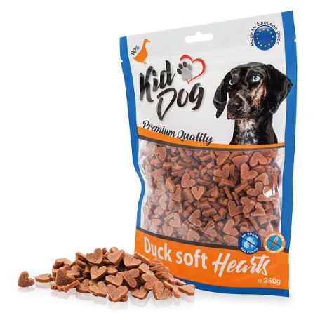 KidDog | Duck Soft Flakes - Kacsahús szívecske kutyák részére - 250g