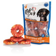   KidDog | Duck wrapped with rawhide - jutalomfalat (kacsahús, bivalybőr) kutyák részére - Ø9cm/4db