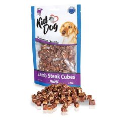   KidDog | Mini Steak Cubes | Kutyáknak | Jutalomfalat | Bárány  - 80 g