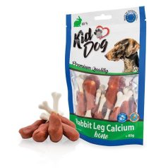   KidDog | Kutyáknak | Jutalomfalat | Nyúl comb alakú | Nyúl, Kálciumos csont  - 80 g