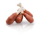 KidDog | Kutyáknak | Jutalomfalat | Nyúl comb alakú | Nyúl, Kálciumos csont  - 80 g