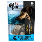 KIDDOG | Super Premium 100% Halkockák | Természetes tőkehalbőr jutalomfalat kutyáknak – 80 g