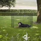 Savic | Dog Park 3 | stabil, variálható kutyakerítés – fekete, 61 × 107 cm