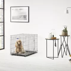  Savic | Dog Residence 76 cm | összecsukható fém szobakennel kutyáknak – 78 × 53,5 × 60,5 cm