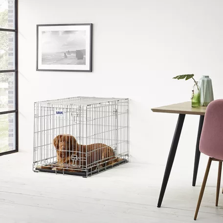 Savic | Dog Residence 91 cm | összecsukható fém szobakennel kutyáknak – 93 × 61 × 68 cm